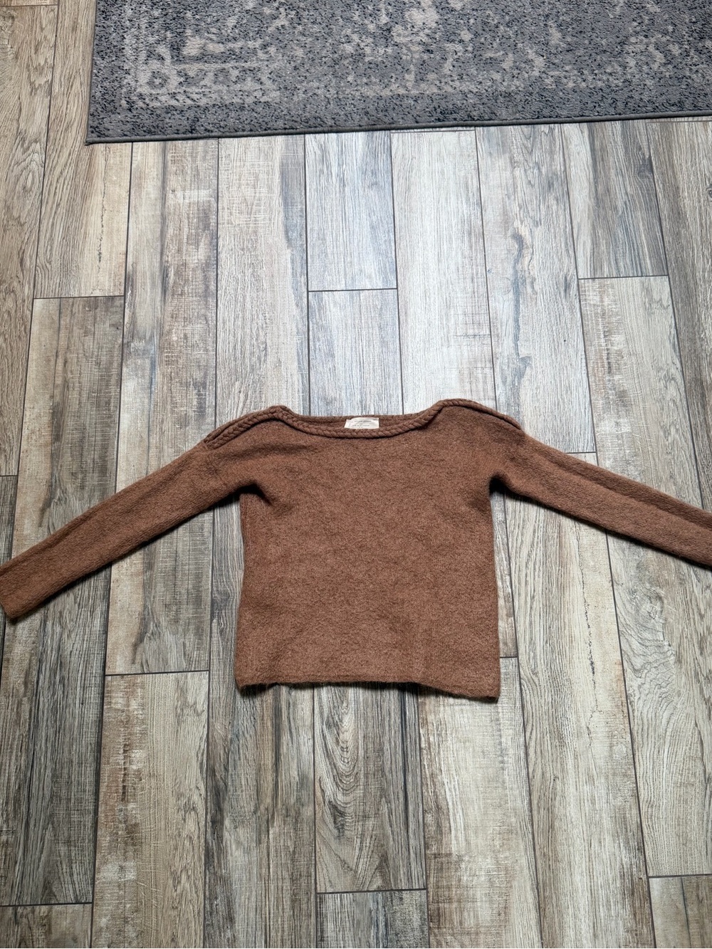 Sézane La Maille Paris Brown Knit Sweater – XS